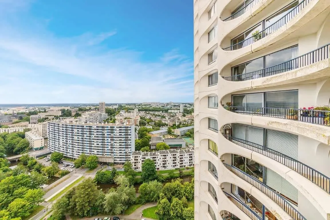 Bellevue, Appartement T2, Terrasse & Parking Rennes Frankrike